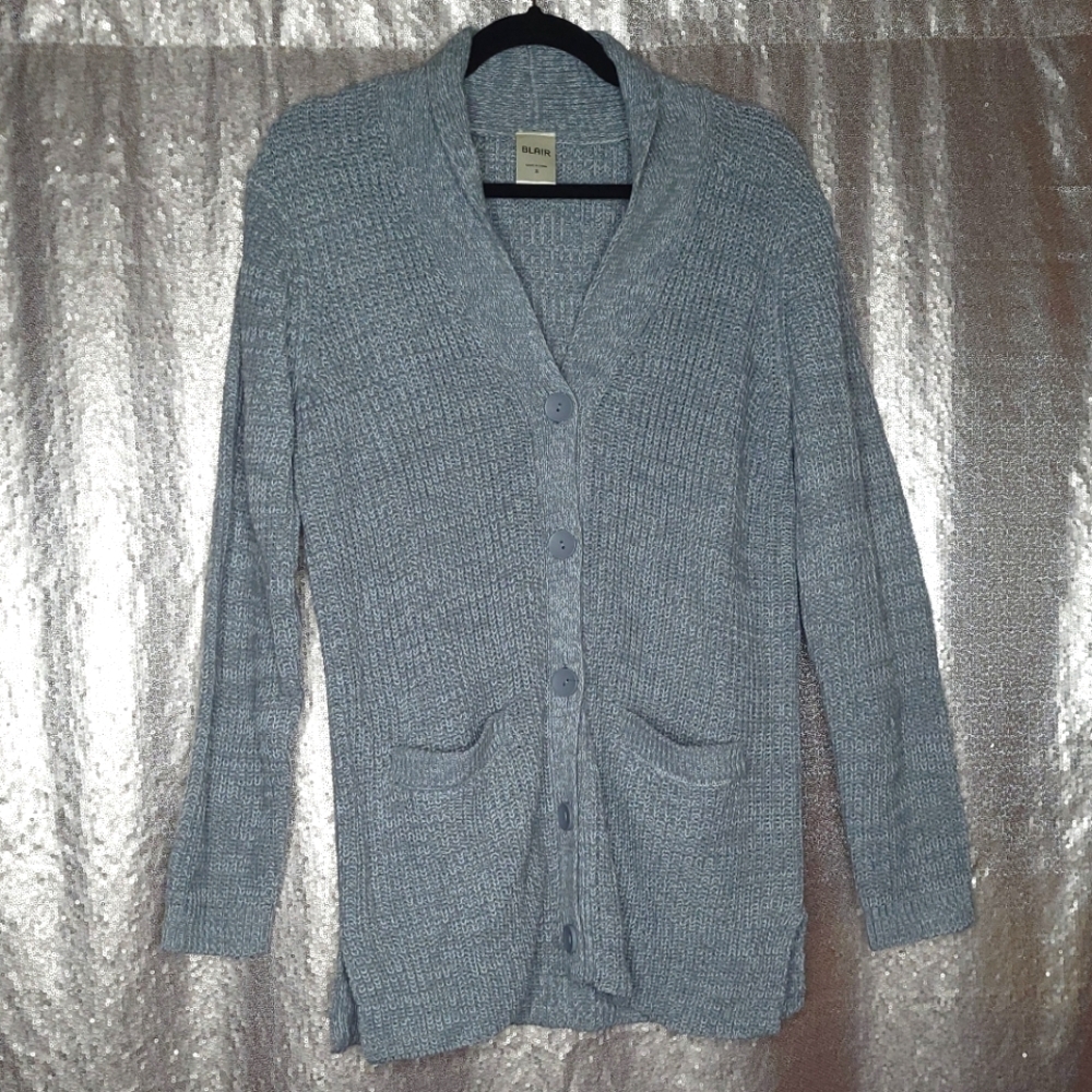Blair EUC S grandpa cardigan - heather gray 🩶